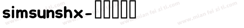 simsunshx字体转换