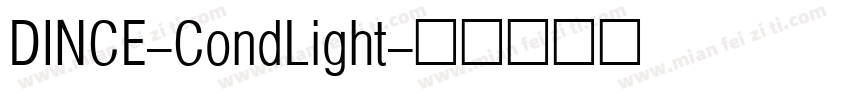 DINCE-CondLight字体转换