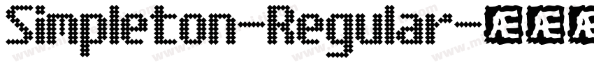 Simpleton-Regular字体转换