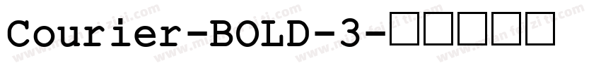 Courier-BOLD-3字体转换