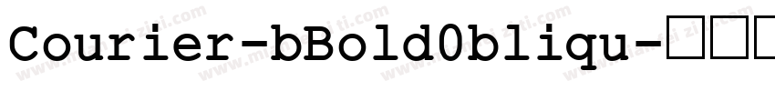Courier-bBold0bliqu字体转换