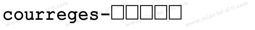 courreges字体转换