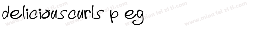 DeliciousCurls-P9eg字体转换