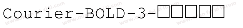 Courier-BOLD-3字体转换