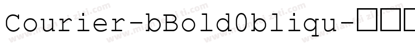 Courier-bBold0bliqu字体转换