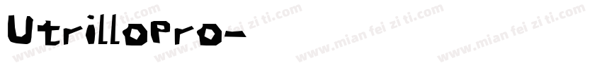 UtrilloPro字体转换