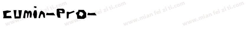 cumin-Pro字体转换
