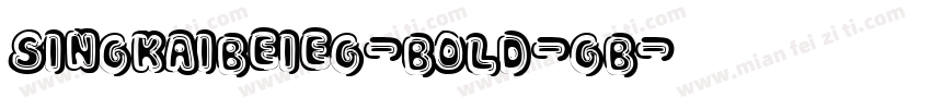 SINGKAIBEIEG-BOLD-GB字体转换