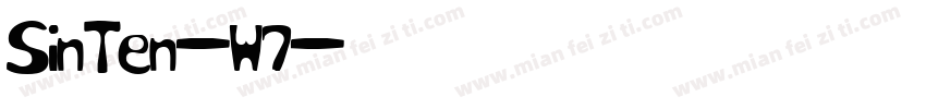 SinTen-W7字体转换
