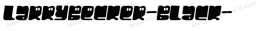 LarryBecker-Black字体转换
