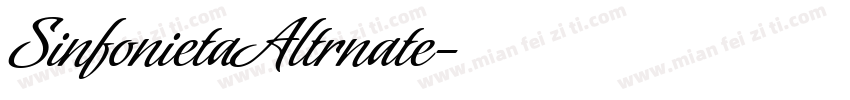 SinfonietaAltrnate字体转换