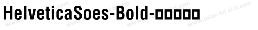 HelveticaSoes-Bold字体转换