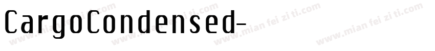 CargoCondensed字体转换