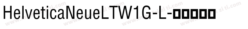 HelveticaNeueLTW1G-L字体转换