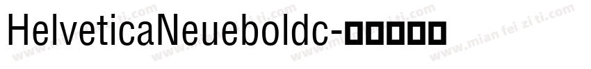 HelveticaNeueboldc字体转换