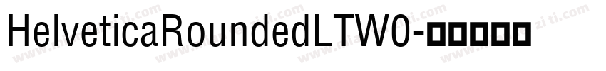 HelveticaRoundedLTW0字体转换