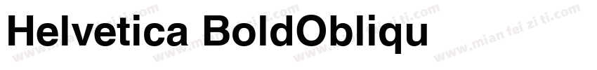 Helvetica-BoldObliqu字体转换