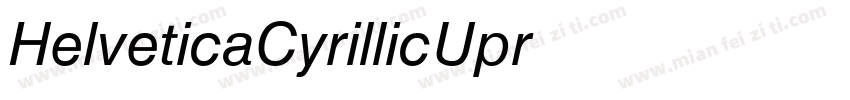 HelveticaCyrillicUpr字体转换