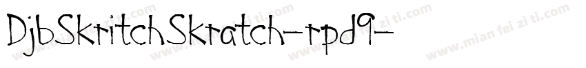 DjbSkritchSkratch-rpd9字体转换