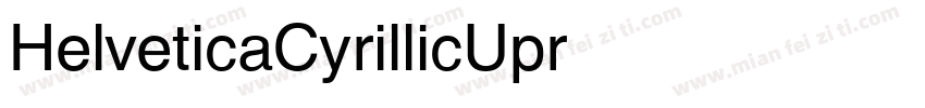 HelveticaCyrillicUpr字体转换