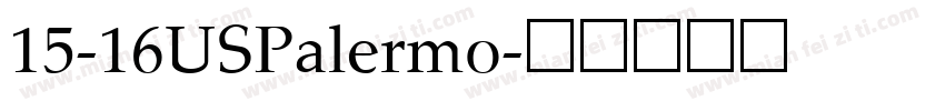 15-16USPalermo字体转换