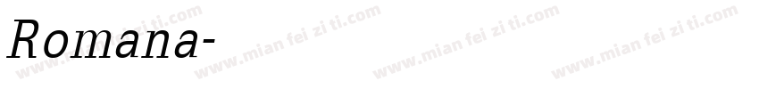 Romana字体转换