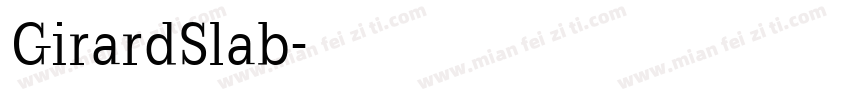 GirardSlab字体转换