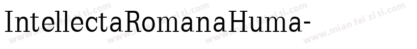 IntellectaRomanaHuma字体转换