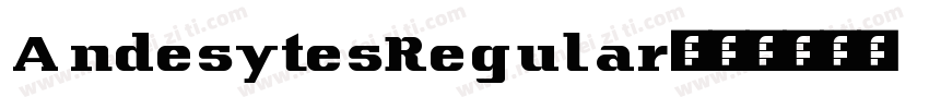 AndesytesRegular字体转换