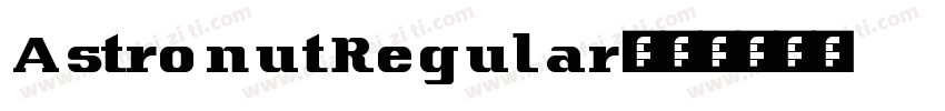 AstronutRegular字体转换