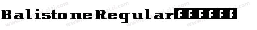 BalistoneRegular字体转换