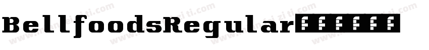 BellfoodsRegular字体转换