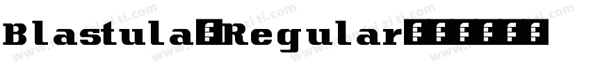 Blastula-Regular字体转换