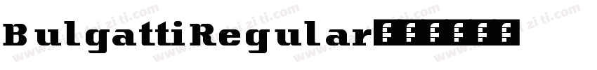 BulgattiRegular字体转换