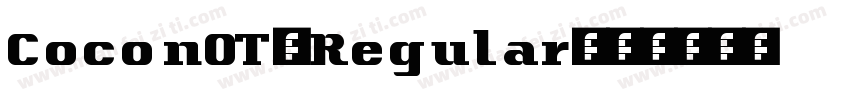 CoconOT-Regular字体转换