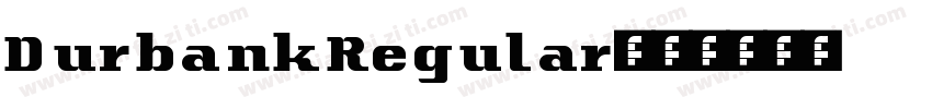 DurbankRegular字体转换