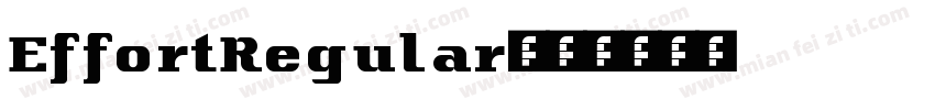 EffortRegular字体转换