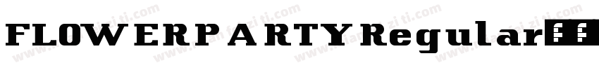 FLOWERPARTYRegular字体转换