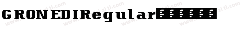 GRONEDIRegular字体转换