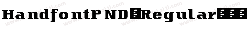 HandfontPND-Regular字体转换