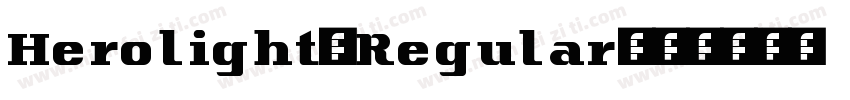 Herolight-Regular字体转换