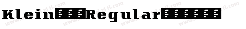 Klein-55Regular字体转换