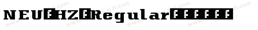 NEU-HZ-Regular字体转换
