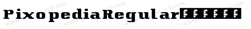 PixopediaRegular字体转换