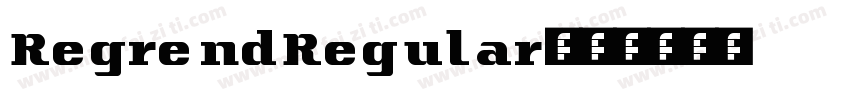RegrendRegular字体转换