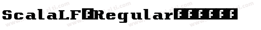 ScalaLF-Regular字体转换