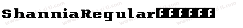 ShanniaRegular字体转换