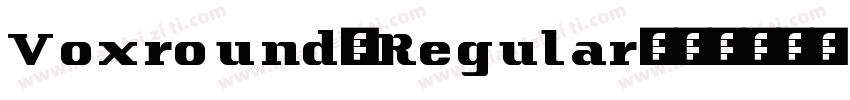 Voxround-Regular字体转换