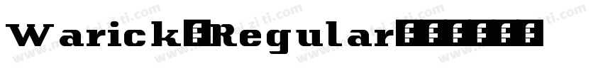 Warick-Regular字体转换