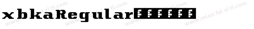 xbkaRegular字体转换
